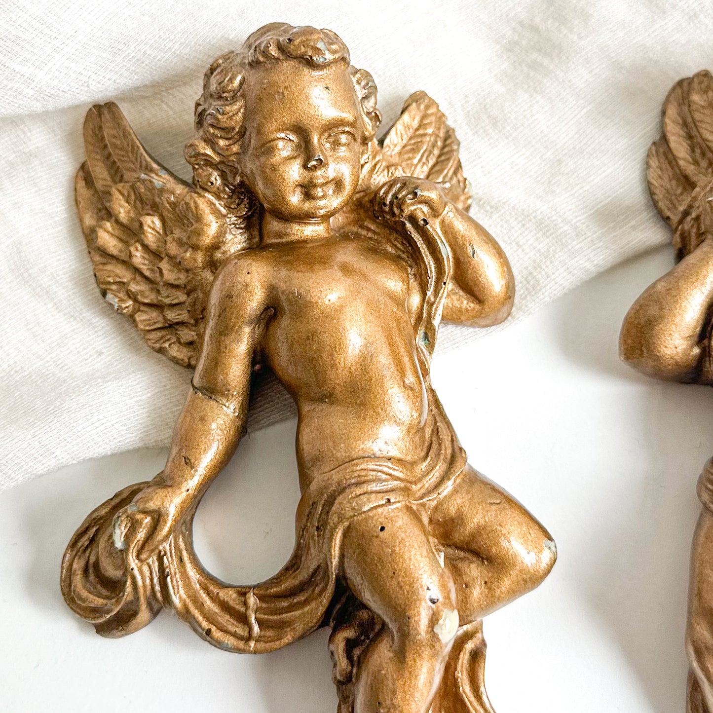 Pair of Cherub Wall Decorations