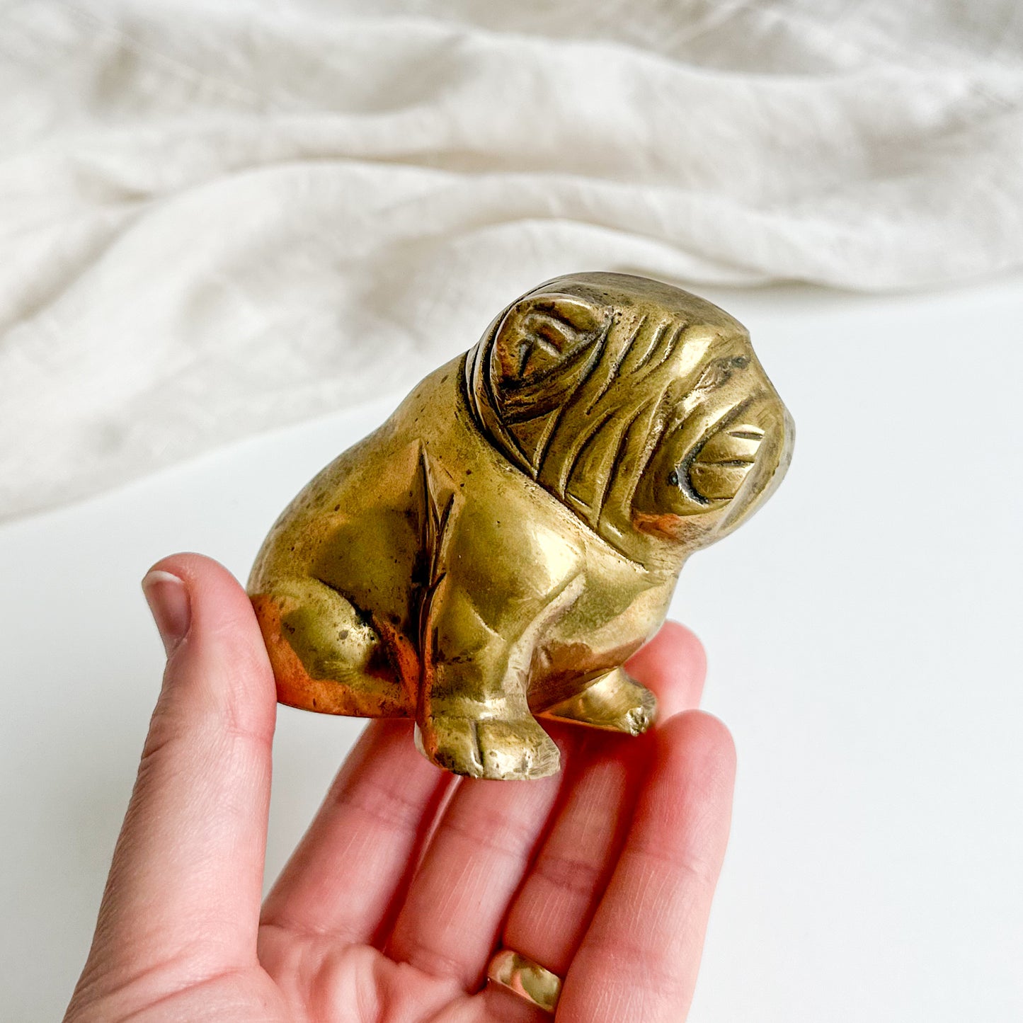 Brass Dog Figurine