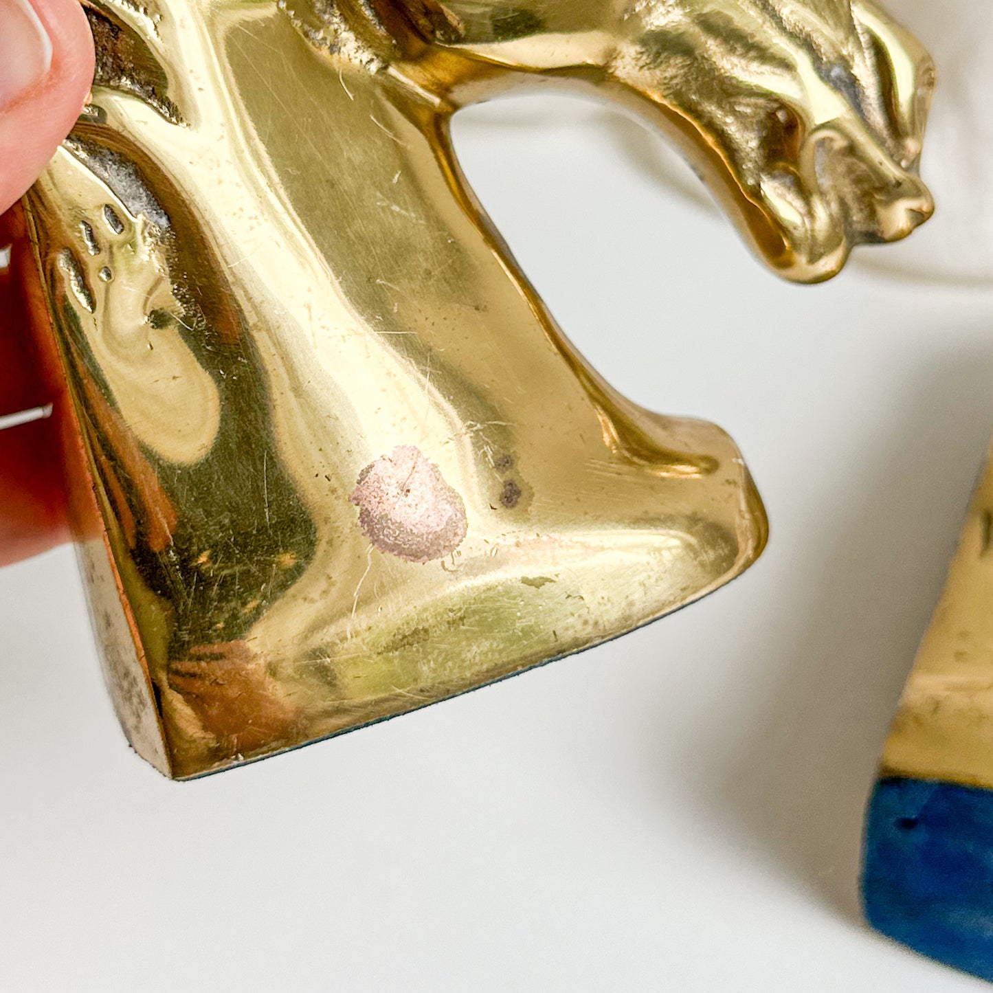 Pair of Brass Horse Bookends