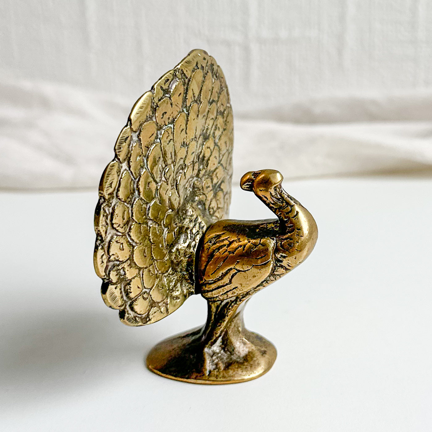 Brass Peacock Figurine
