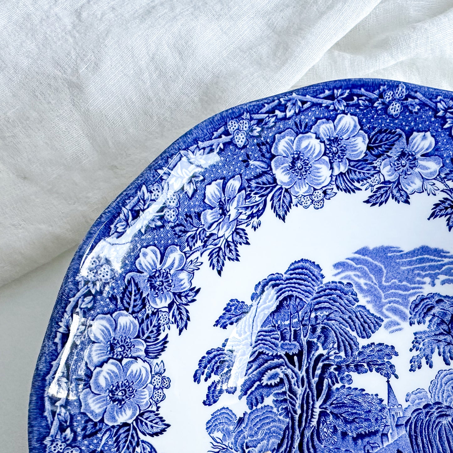 Blue & White Serving Bowl