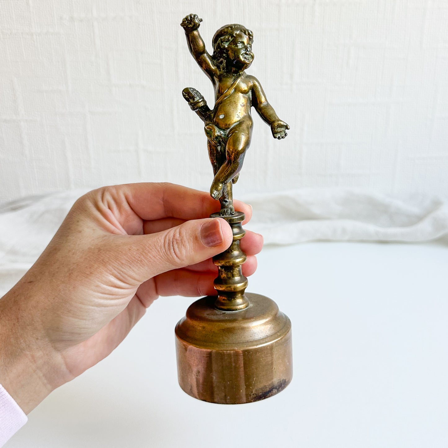 Brass Cherub Sculpture