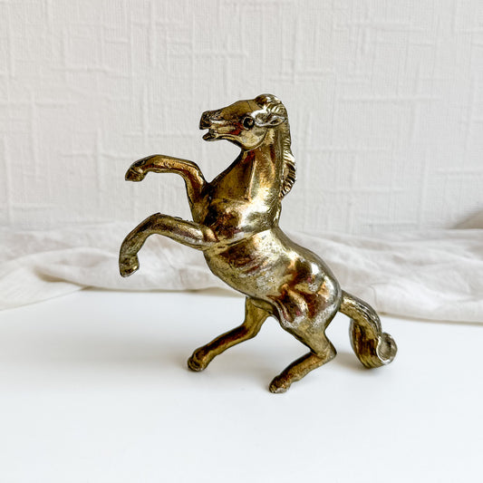 Metal Prancing Horse Figurine