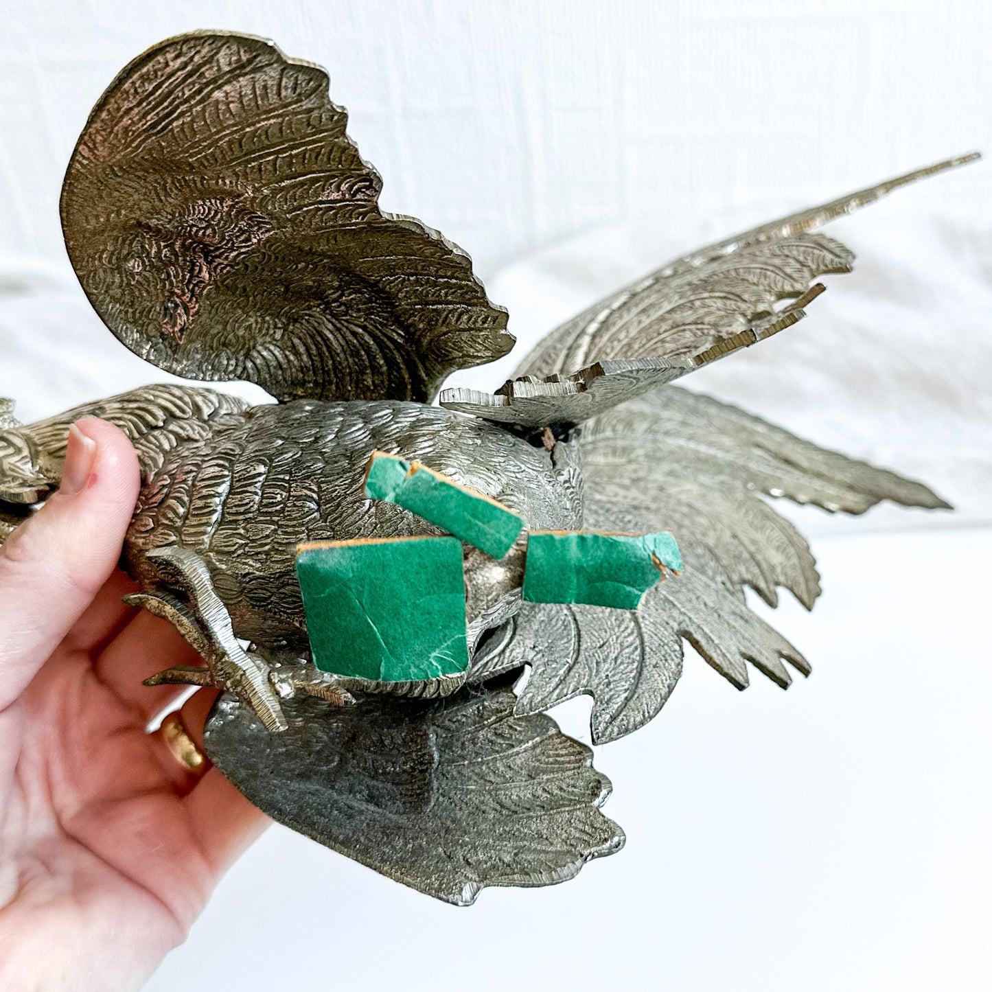 Metal Rooster Figurine