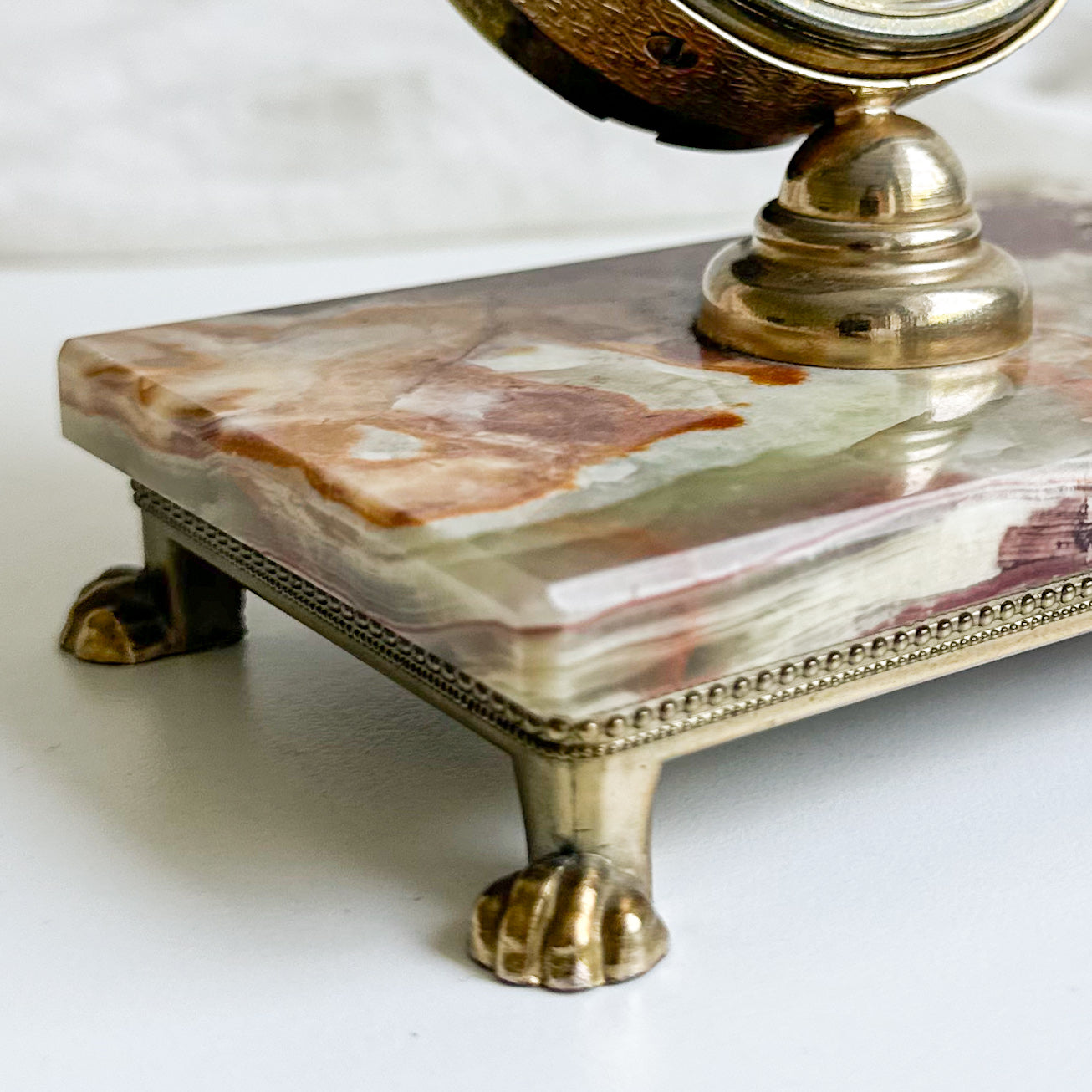 Onyx and Brass Clock