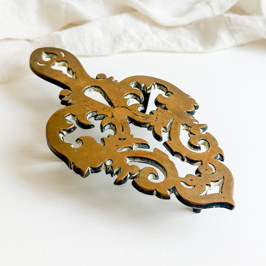Ornate Brass Trivet