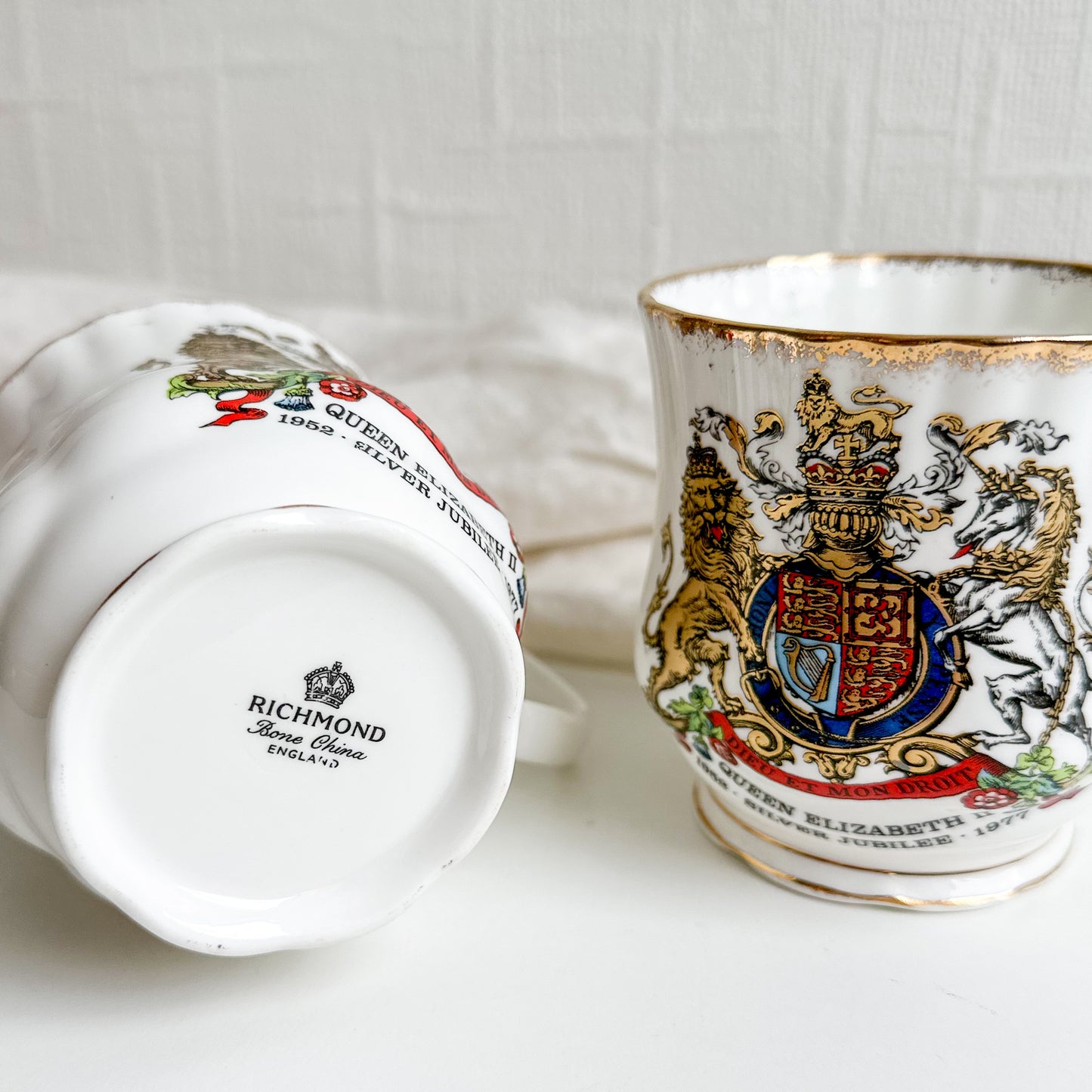 Pair of Commemorative Teacups