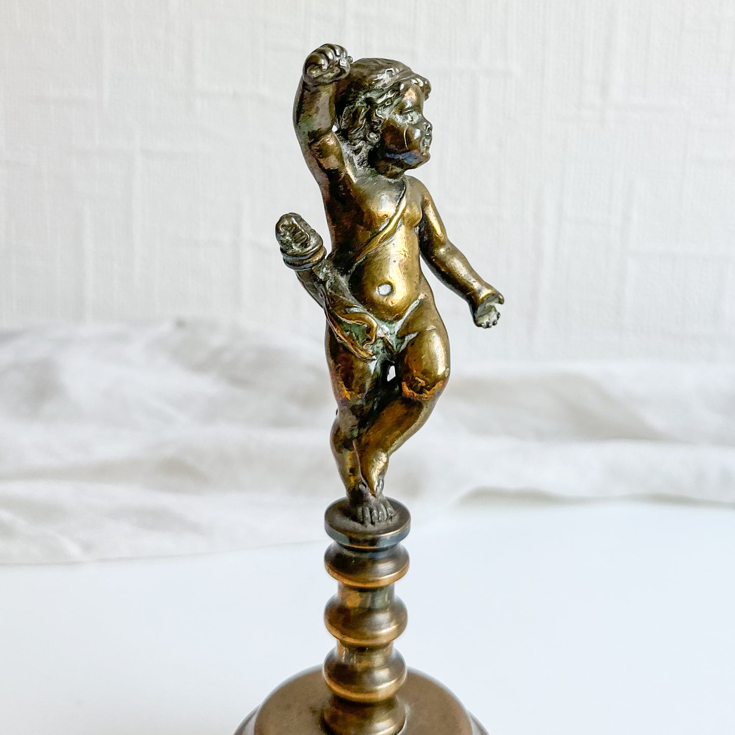 Brass Cherub Sculpture