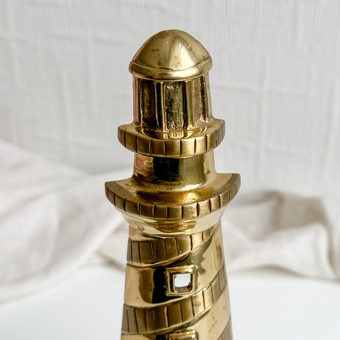 Brass Lighthouse Bookend