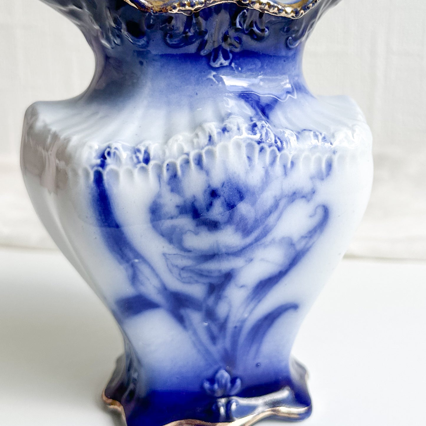 Antique Flow Blue Vase