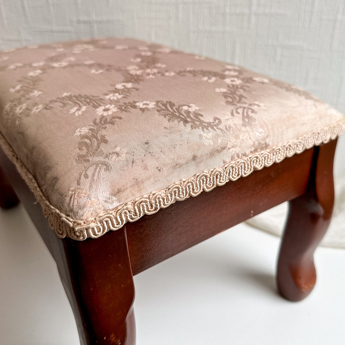 Antique Upholstered Footstool