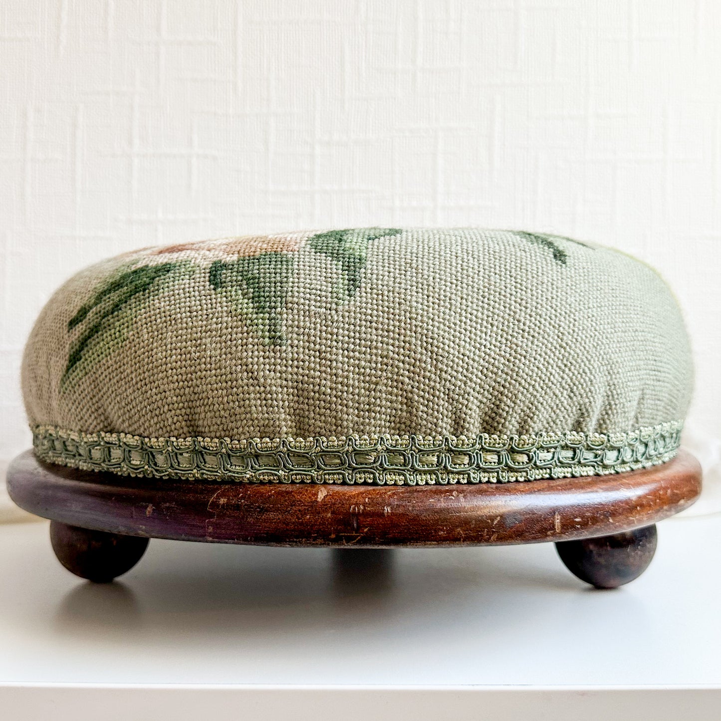 Antique Victorian Upholstered Footstool