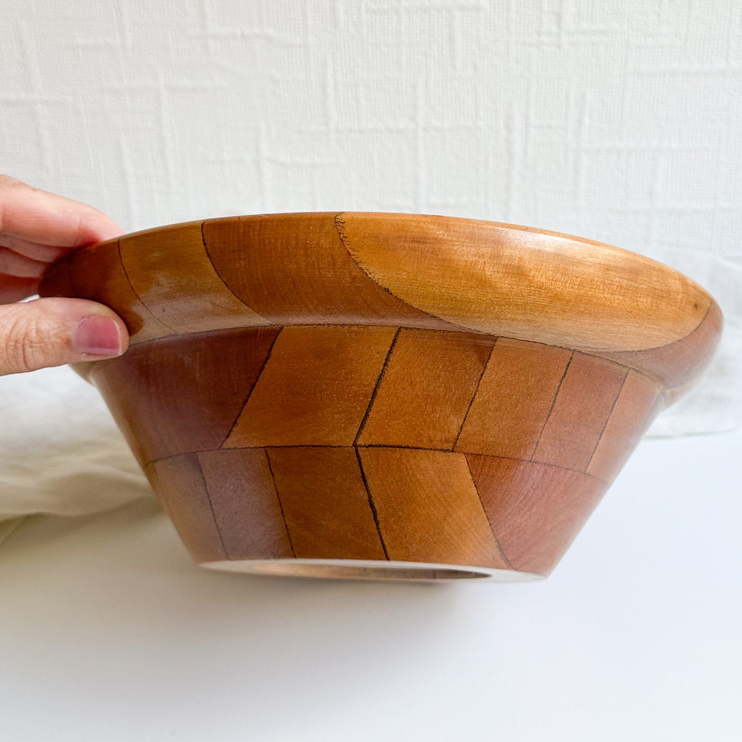 Mid Century Wooden Bowl