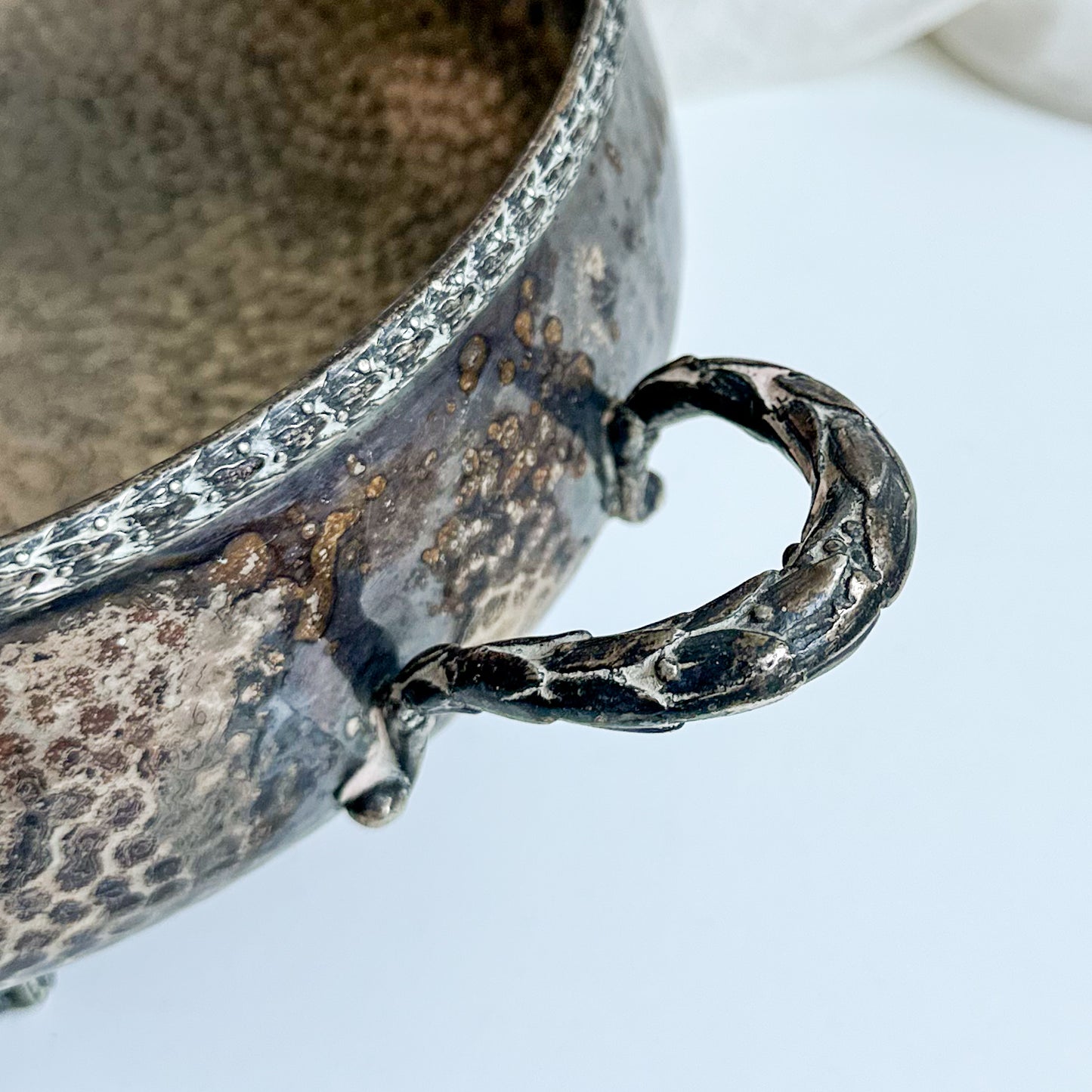 Silver Plated Hammered Bowl