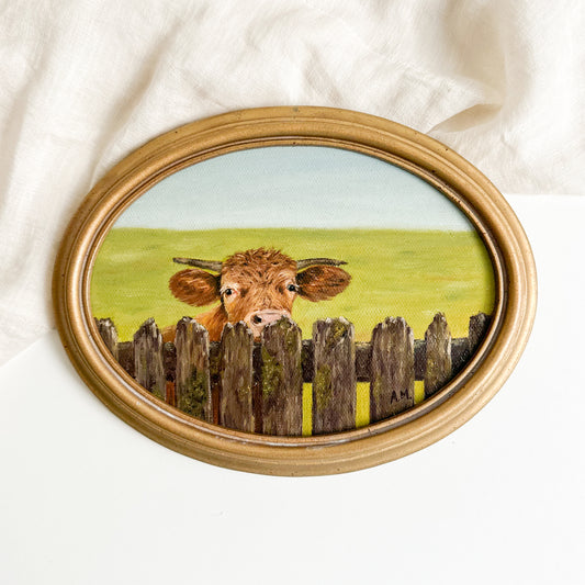 “Nosy Neighbour” - Original Oil Painting