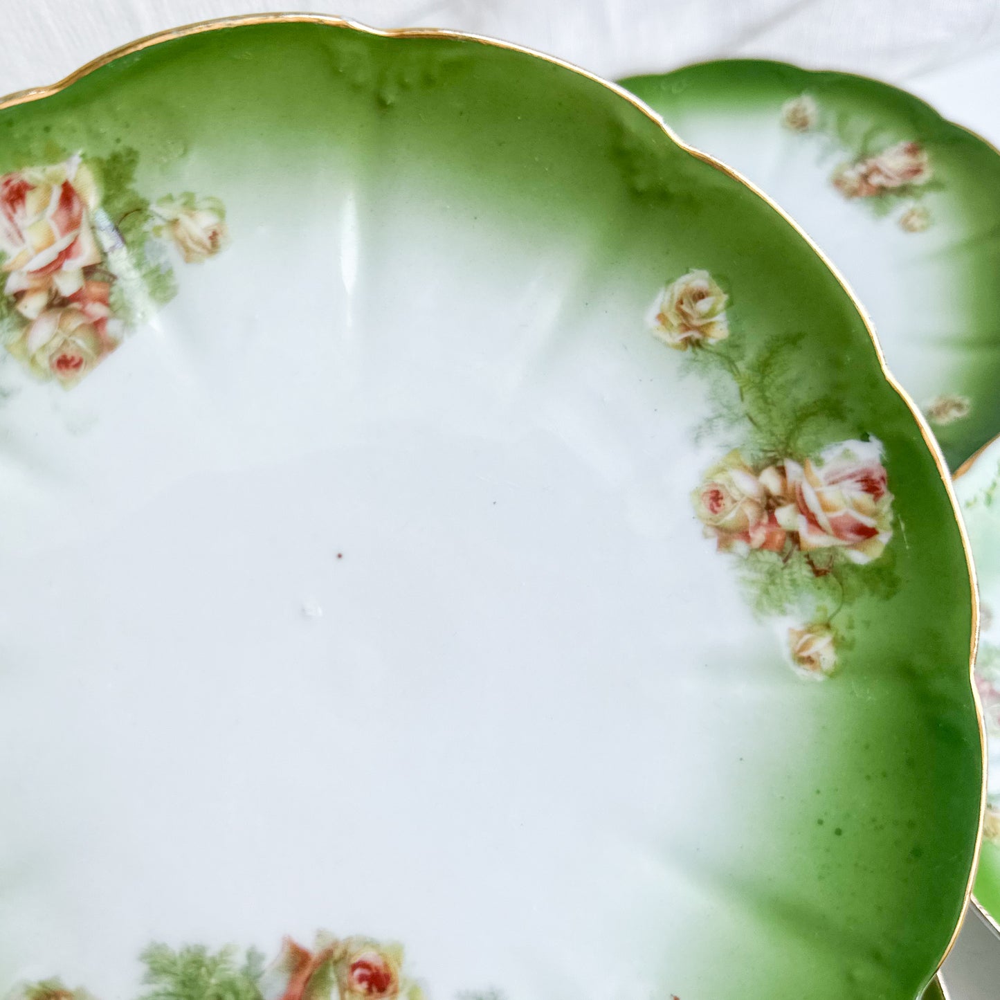 Set of 5 Antique Small Plates