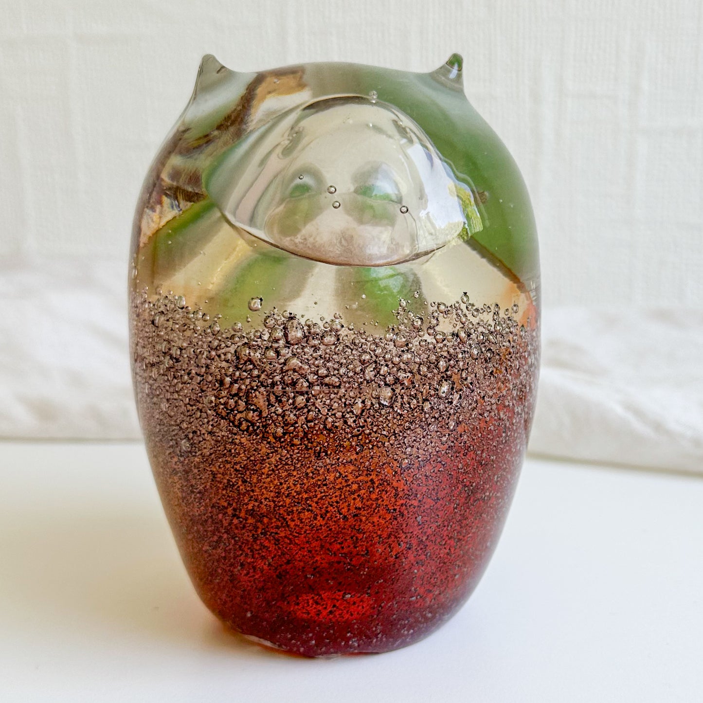 Glass Owl Figurine