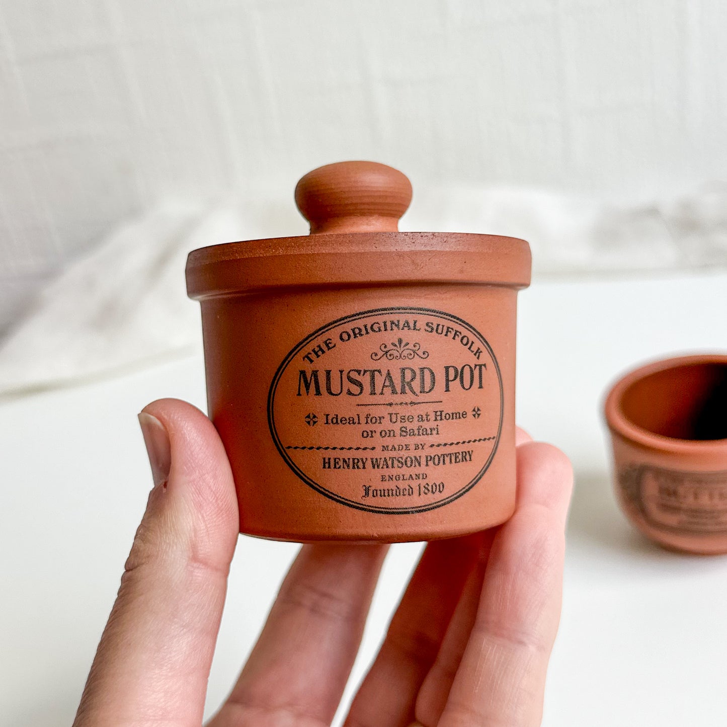 Henry Watson Terracotta Butter and Mustard Pot