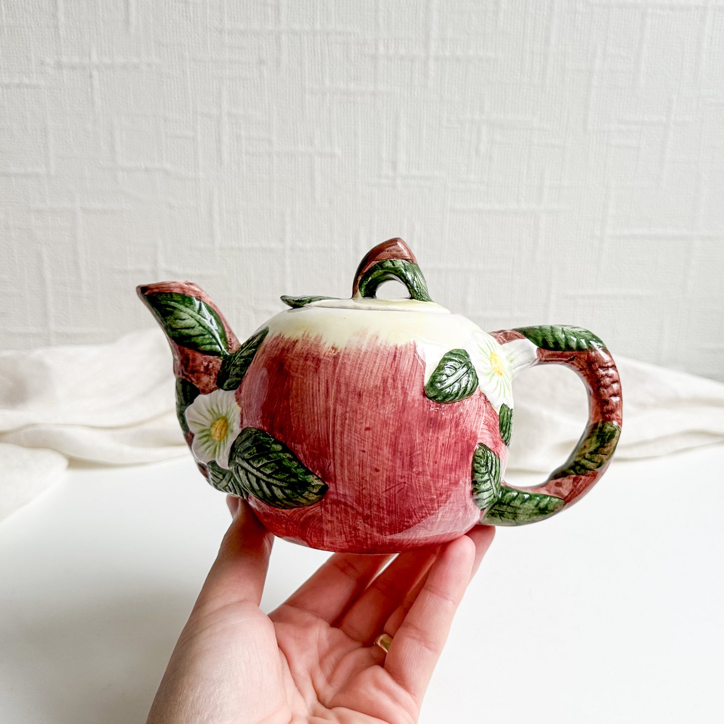 Small Teapot with Apple Design