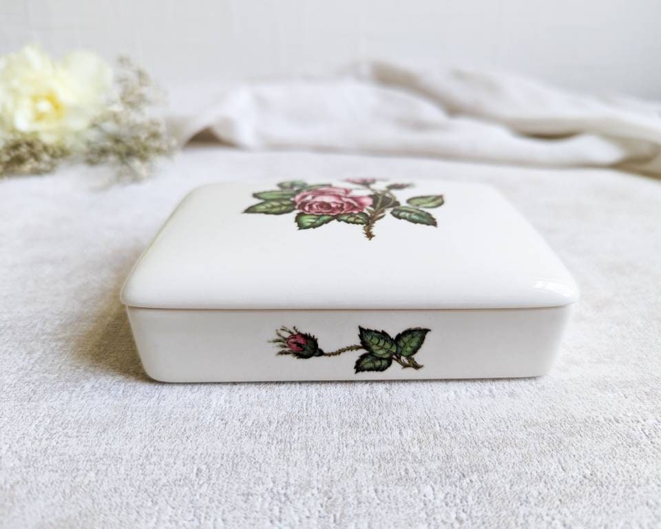 Wedgwood “Moss Rose” Trinket Box