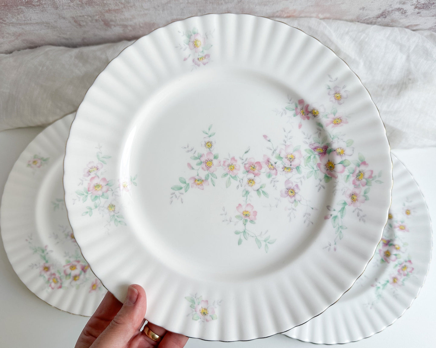 Royal Albert Dinner Plates, “Spring Ballet” Pattern