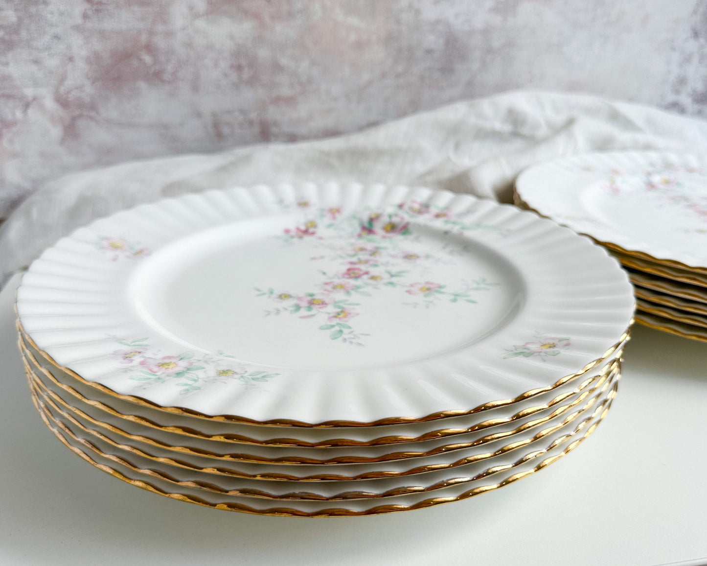 Royal Albert Dinner Plates, “Spring Ballet” Pattern