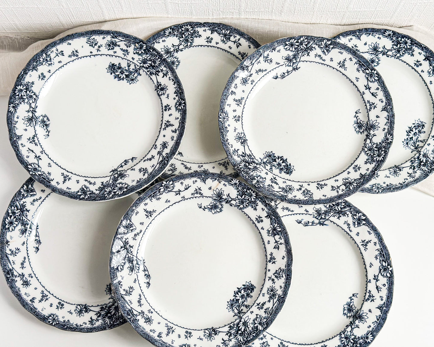 Antique Doulton Burslem Side Plates, ALBERT Pattern