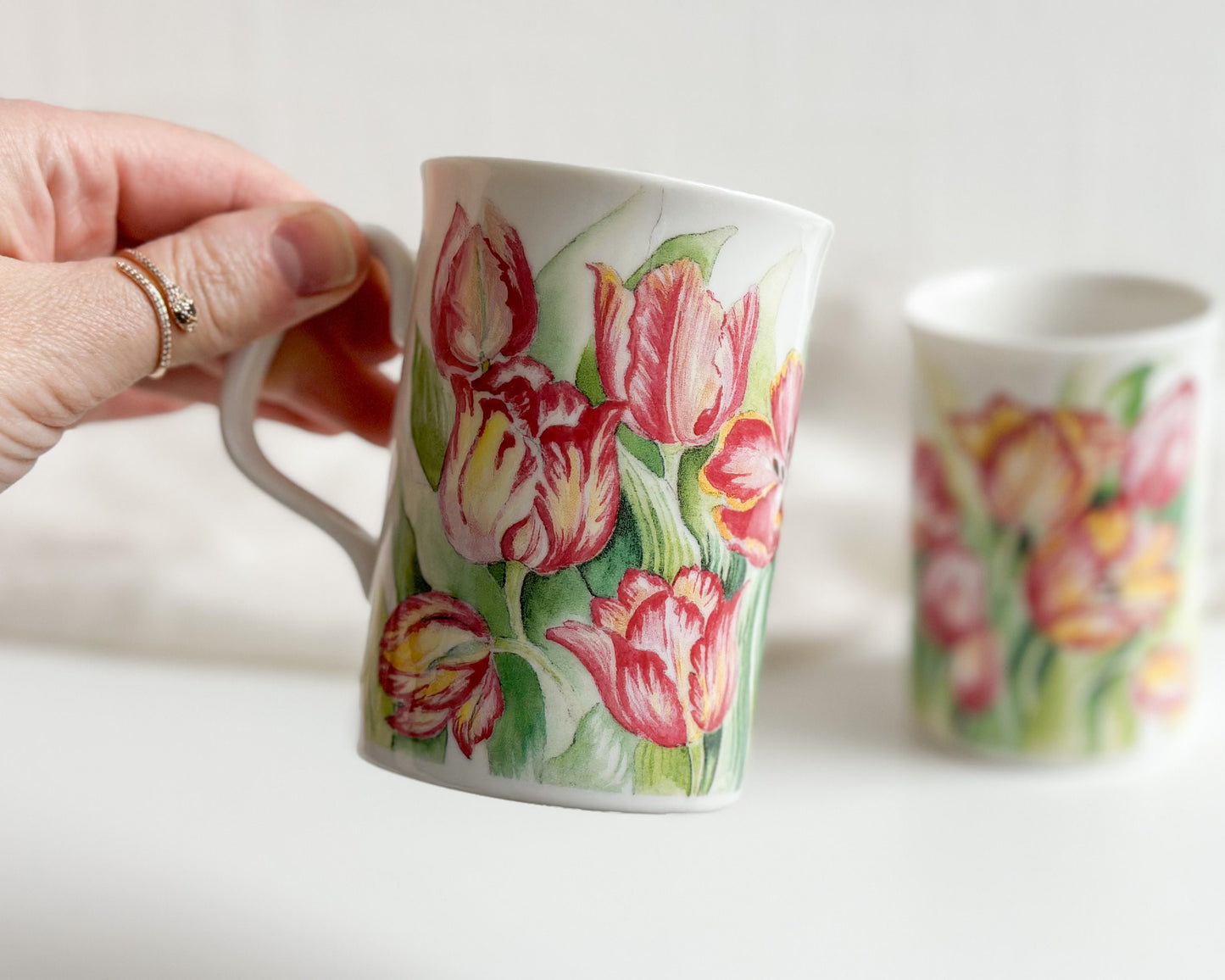 Pair of Tulip Cups by Royal Doulton