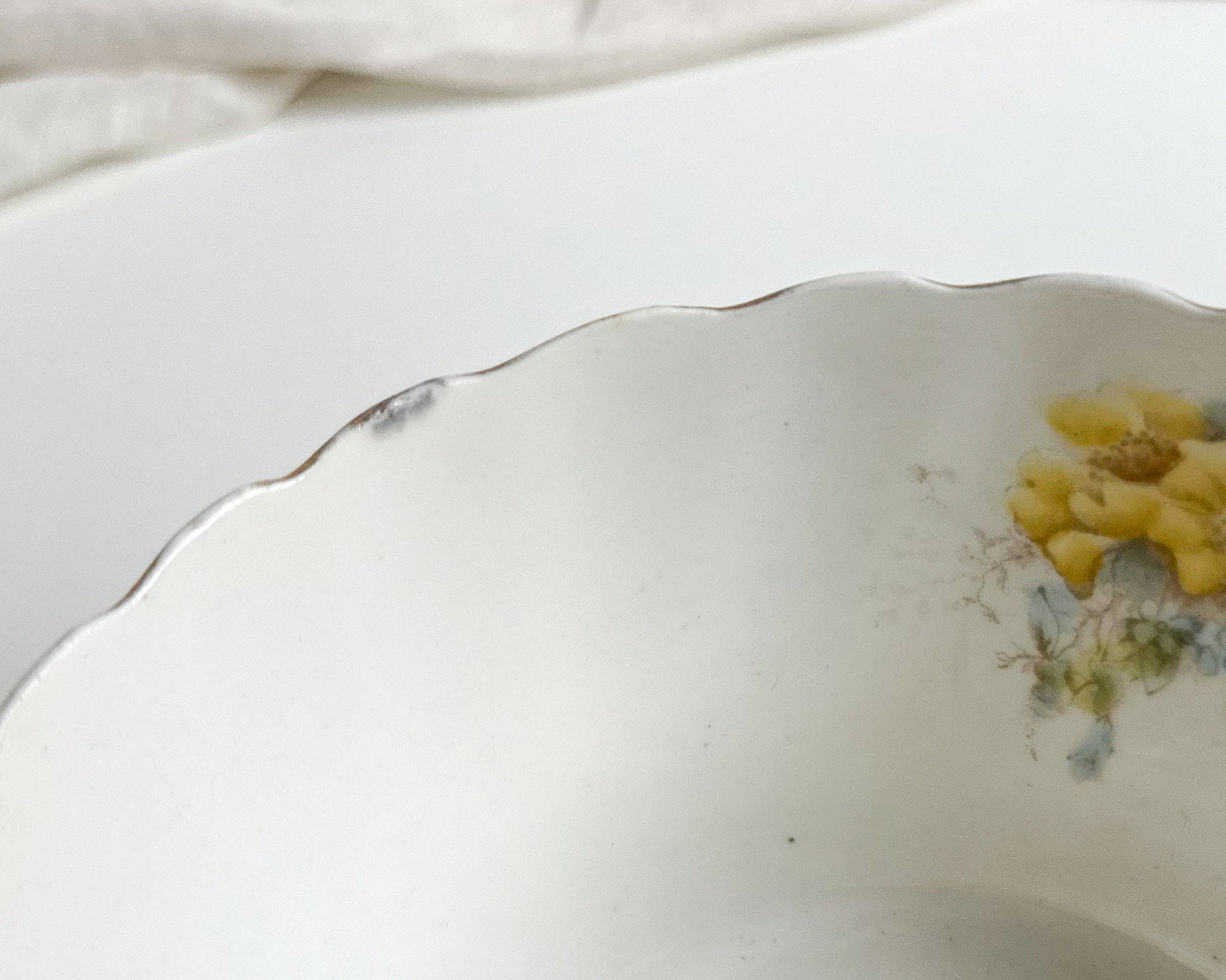 Antique Bowl with Floral Pattern