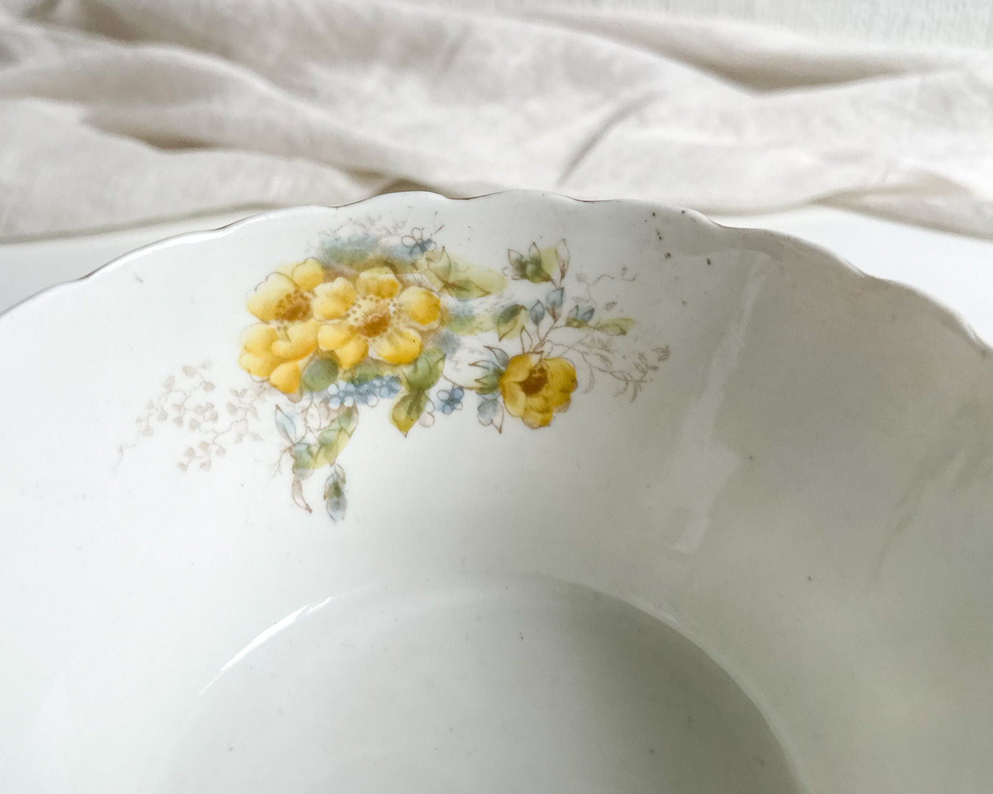 Antique Bowl with Floral Pattern